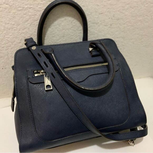 Rebecca Minkoff  handbag crossbody Bag Navy Blue - Picture 4 of 12